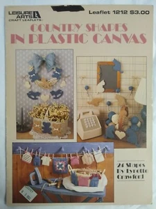 Leisure Arts | 1212 | Plastic Canvas | Country Shapes in Plastic Canvas - Picture 1 of 2