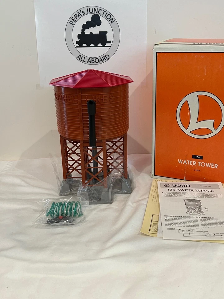 LIONEL6-12916 #1 WATER TANK #138 BLT-'96 ORIGINAL BOX~NEW~VINTAGE VERY NICE - Image 1 of 1
