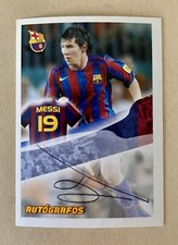 ⚽️🐐2005-06 Lionel Messi Panini Super Barca Autografos #109 FC Barcelona. PSA