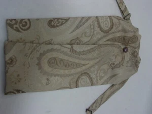 Ascot wedding old west vintage style tan brown paisley made in USA adjustable - Picture 1 of 3