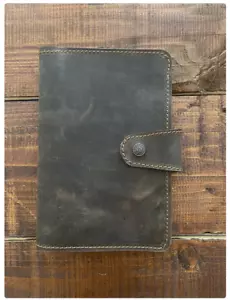 Unisex Leather Agenda Cover, Handmade Leather Journal, Leather - Picture 1 of 5
