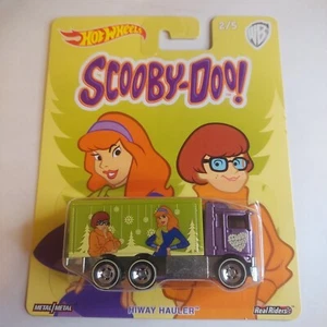 HIWAY HAULER HOT WHEELS SCOOBY-DOO 2/5 PÚRPURA PREMIUM PILOTOS REALES - Imagen 1 de 1