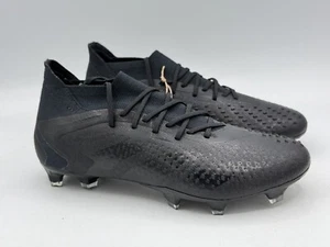adidas Predator Accuracy.1 Firm Ground Black Soccer Shoes GW4571 Men’s Size 7.5 - Picture 1 of 5