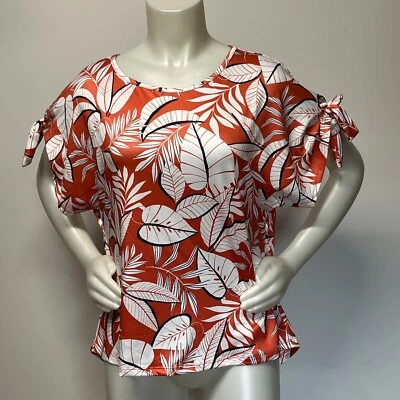 Blusa Mujer Multicolor Floral Talla Pequeña Manga Corta Elastizada Nueva Con Etiquetas Envoltura Foto 1 de 4