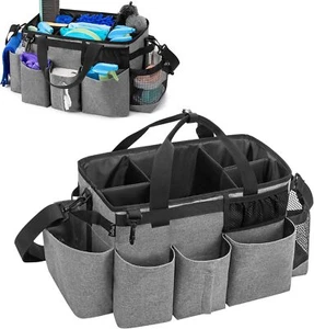 Wearable Cleaning Caddy Bag with 4 Foldable Dividers, Cleaning Supply Tote fo... - Picture 1 of 8