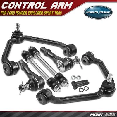 Brazo de control superior delantero y extremo de varilla de amarre de rótula 6 piezas para Ford Explorer Mazda Foto 1 de 4