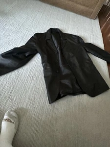 Bruno Magli Black Suede Jacket - Bild 1 von 1
