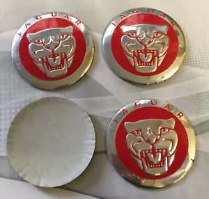 4x 56mm Für Jaguar XF Rot Nabendeckel Felgendeckel Aufkleber Alufelgen Stickers - Bild 1 von 6