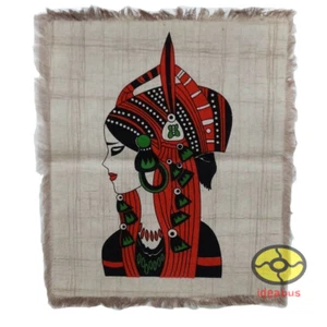 Arte popular chino decoración del hogar colgante de pared tapiz batik - La niña de la minoría Yi - Imagen 1 de 4