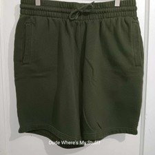 H&M DIVIDED SWEAT SHORTS - OLIVE GREEN - MEN'S SIZE XL - SEE PICTURES & SIZES