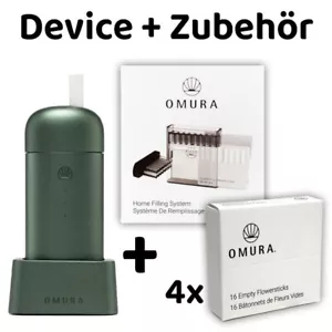 OMURA Set Series X1 JADE (grün) Gerät + Home Filling System + 4x Flowersticks - Bild 1 von 4