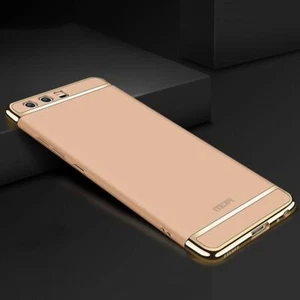 Etui na telefon komórkowy Ochrona Case do Huawei P20 Lite Bumper 3 w 1 Cover Chromowane etui Złote - Zdjęcie 1 z 5