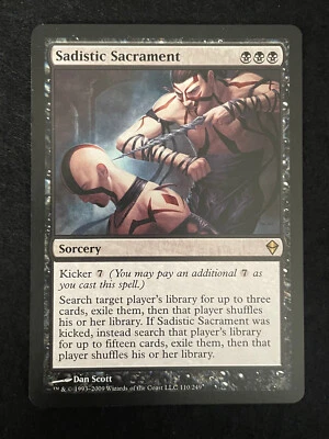 Magic the Gathering Zendikar Sadistic Sacrament Sorcery Rare 110/249 - Image 1 of 2
