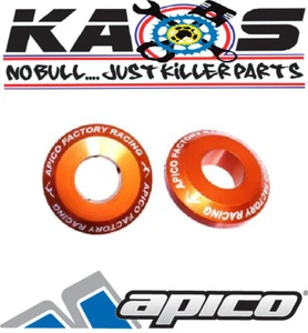 APICO PRO ORANGE REAR WHEEL SPACERS 2013-2021 KTM SX 125 SX 250 SXF 250 SXF 450  - Picture 1 of 4