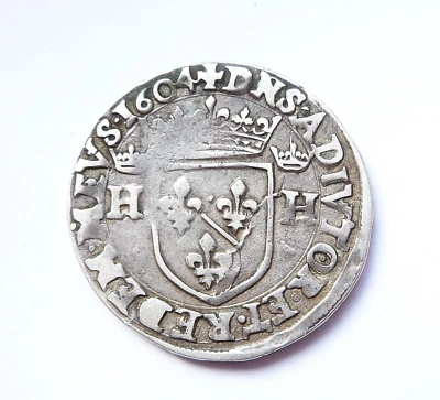 DOMBES - HENRI II DE MONTPENSIER teston 1604 - Photo 1/2