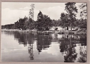 Ansichtskarte Dreba/Pößneck - Partie am Fürstenteich - schwarz/weiß - Bild 1 von 2