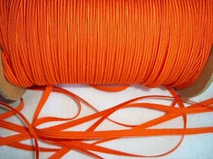 Vintage Orange Soutache Cord - Soutache Rayon Cord Trim 5 yards - Picture 1 of 5