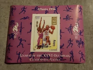 MONGOLIA -OLYMPIAD ATLANTA '96-BASKET-BALL- MINIATURE SHEET IMPERFORED MNH - Picture 1 of 1