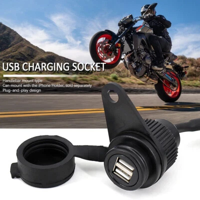Adaptador USB doble alimentación de CA para YAMAHA MT-09 FZ09 XSR900 Tracer 900 MT07 XSR700 Foto 1 de 4