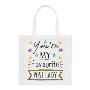 Lustiger Shopper You're My Favourite Post Lady Stars normale Tragetasche bester Postbote - Bild 1 von 1