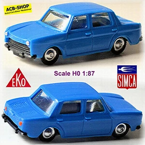 Simca 1000 berlina 1961-68 blu blue 1:87 EKO 2050 - Foto 1 di 7