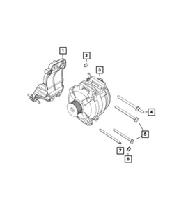 New Genuine Mopar Bracket Alternator Mounting 2015-2018 OE 68194513AA - Picture 1 of 9