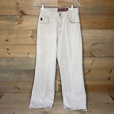 JNCO Jeans Funky 18 Khaki Pants Y2K Cyber Wide Baggy Beige Women's Size 27x30 - Image 1 of 4