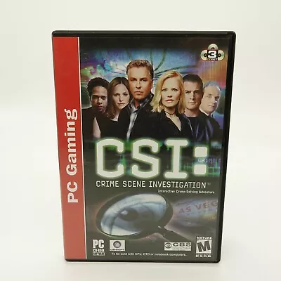 2003 CSI: Crime Scene Investigation PC GAMING CD-ROM SoftWare 3CD Set  - Image 1 of 4