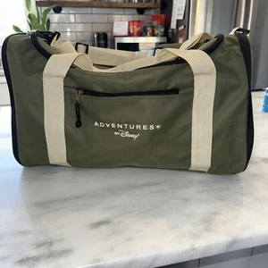 Adventures by Disney Duffle Bag-Travel Bag-Olive Army Green-Shoulder Strap - Picture 1 of 8
