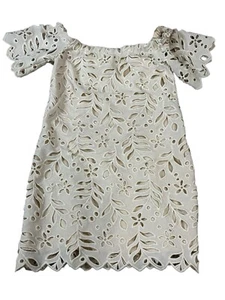 Eva by Eva Franco besticktes elfenbeinfarbenes Kleid mit Blumenmuster Größe 14 - Bild 1 von 7