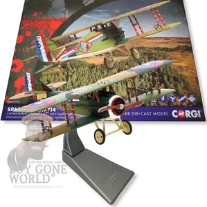 SPAD S.XIII, S.7714 CAPITANO ROBERT SOUBIRAN O.C USAS 1918 - CORGI AA37910 1/48 - Foto 1 di 4