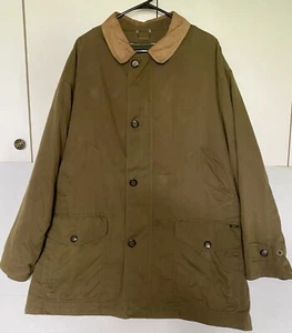 Vintage London Fog Chore Coat Barn Jacket Unisex Jacket Size Large Green Quilted - Picture 1 of 16