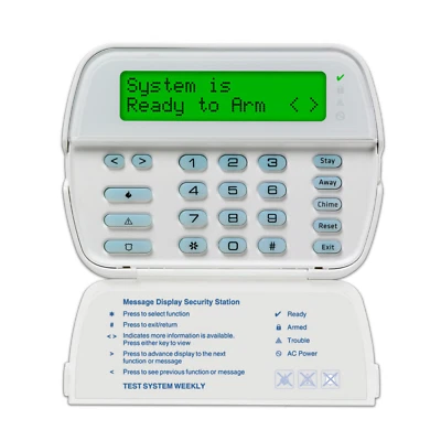 DSC PowerSeries 64-Zone LCD Full Keypad w/ Built-In Wireless Receiver RFK5500 - Image 1 of 4