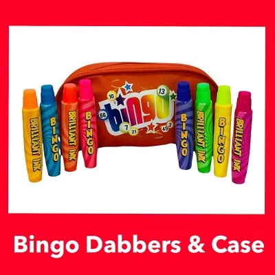Bingo Dabbers Dabber Case Set for Bingo Lover Bingo Player Gift Present REDNEON - Image 1 of 4