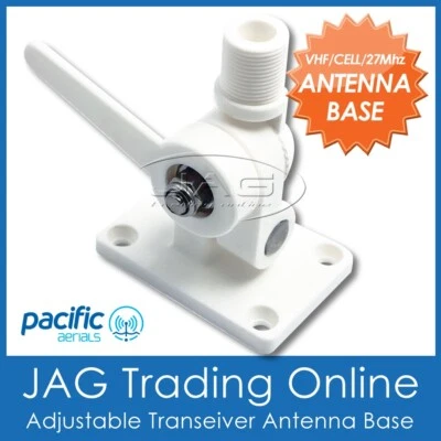 NYLON ANTENNA BASE MOUNT VHF / 27MHZ / CELLULAR MARINE RADIO PACIFIC DECK BOAT - Image 1 of 4