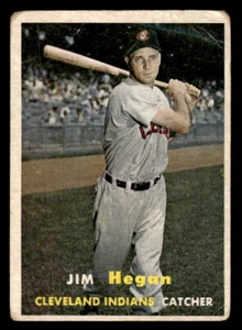 1957 Topps #136 Jim Hegan gd - Picture 1 of 2