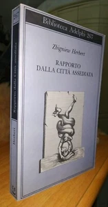 Zbigniew Herbert, RAPPORTO DALLA CITTÀ ASSEDIATA. 1 edizione 1993 Adelphi. RARO - Bild 1 von 9