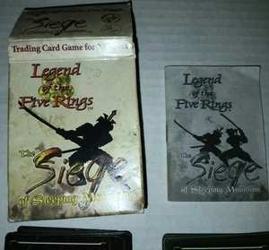 LEGEND OF THE FIVE RINGS THE SIEGE OF SLEEPING MOUNTAIN DECK OF 100 CARDS - Bild 1 von 2