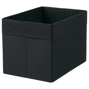 IKEA DRÖNA Black Fabric Storage Box Fits KALLAX Shelf Unit 9¾x13¾x9¾ Inches - Picture 1 of 8