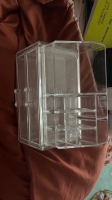 Organizador de maquillaje cosmético transparente - Soporte para lápiz labial/cepillo - Caja de almacenamiento - Acrílico Foto 1 de 4