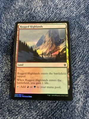 Rugged Highlands Khans Of Tarkir Foil Near Mint English - Image 1 of 4