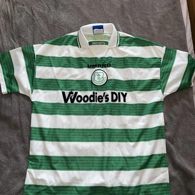 Camisa de Colección Shamrock Rovers Hogar 1997-1998 Umbro Camiseta Muy Rara De Colección Talla XL  - Imagen 1 de 4