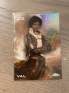 2025 Topps Chrome Star Wars #187 Val Black & White Shimmer SP Case Hit! - Picture 1 of 1