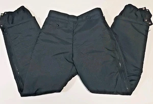 Pantaloni da neve Alperna Natalie neri abbigliamento sportivo da sci taglia media zip gamba vita regolabile - Foto 1 di 10
