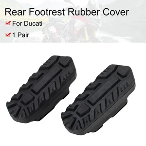 1 Pair Rear Footpegs Rubber Cover For Ducati DesertX/Rally Multistrada V2 V4 - Picture 1 of 12