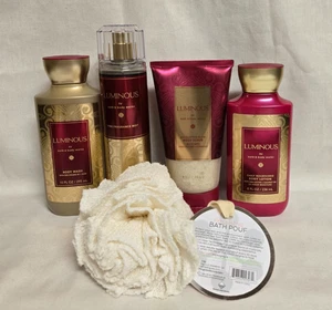 Bath & Body Works LUMINOUS Body Scrub, Body Lotion, Body Wash, Mist, Bath Pouf 5 - Picture 1 of 1