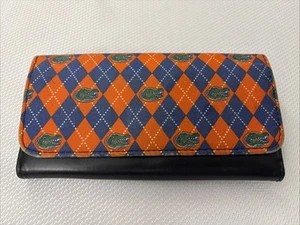 Vintage UF Florida Alligatoren Geldbörse Scheckbuch Brieftasche Foto College  - Bild 1 von 9