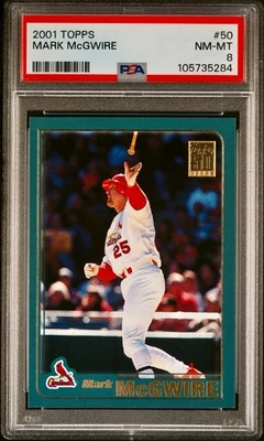 🔥 2001 Topps - Mark McGwire #50 - ¡PSA 8!! Foto 1 de 2