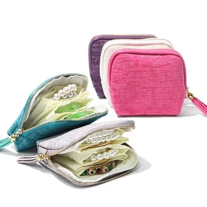 Five-Layer Jewelry Packing Bag Velvet Jewelry Holder Jewelry Storage Bag Rings - Picture 1 of 17