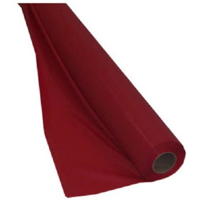 Creative Converting 011131 40 in. X 100 ft. Plastic Table Roll- Classic Red - Image 1 of 1